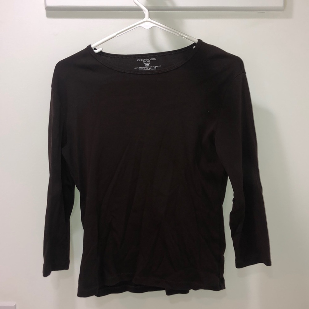 Petite brown top